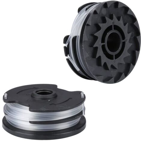 Bobine Fil Nylon pour Parkside LIDL Akku PRTA 20-Li C3 A1B2 PRT 550 A1 A3 PRT 300 A1 Pièces de Rechange Coupe Bordure (2 pièces)