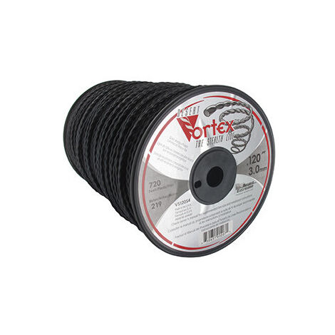 Bobine fil nylon VORTEX 219 m diamètre 3,00 mm – Pour débroussailleuse – Coupe nette et précise – Usage professionnel