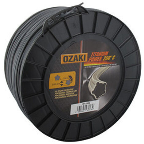 Bobine Fil Ozaki Titanium Power 2,7mm X 238m Profil Pentagonal, Co-polymère Haute Résistance.