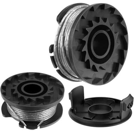 Bobine Fil Pour BOSCH EasyGrassCut 18 23 26 - Noir - 2 Paquets de Bobines de Fil de Rechange