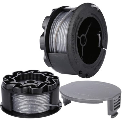 Bobine Fil pour BOSCH UniversalGrassCut Coupe Bordure 18 18-26 18-260 F016800570 avec Couverture (2 pièces)