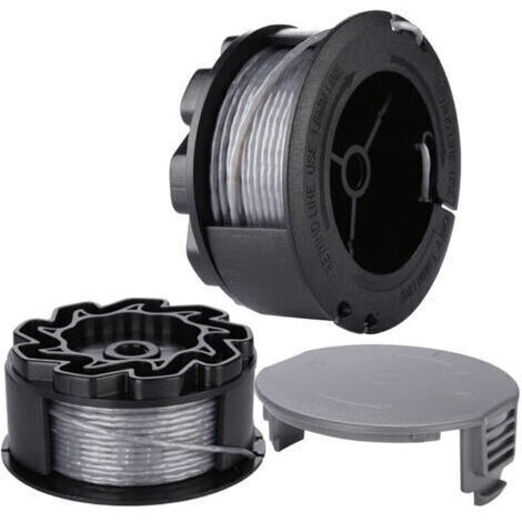 Bobine Fil pour BOSCH UniversalGrassCut Coupe Bordure 18 18-26 18-260 F016800570 avec Couverture (2 pièces)..