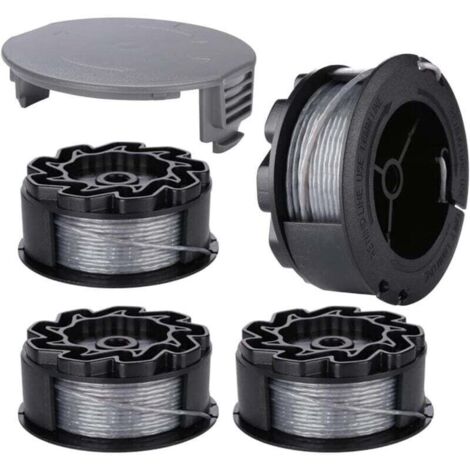 Bobine Fil pour BOSCH UniversalGrassCut Coupe Bordure 18 18-26 18-260 F016800570 avec Couverture (4 pièces)