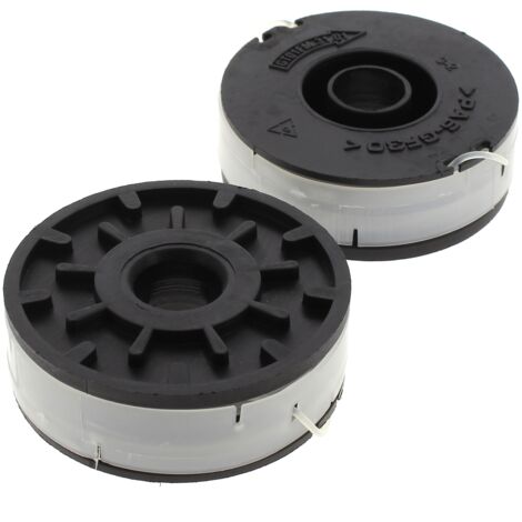Bobine + fil pour coupe-bordures – Lot de 2 – Compatible avec modèles Florabest, Einhell, Gardena – Fil de 1.6mm pour coupe précise - clgt01fm3100