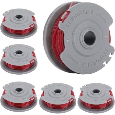 Bobine Fil pour Gardena 5306-20 Art 8844 8845 TurboTrimmer SmallCut 300 Pièces de Rechange Coupe Bordure (6 pièces)