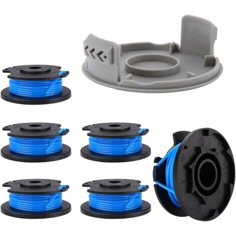 Bobine Fil pour Ryobi One+ RAC124 AC14RL3A OLT1823 1832 RLT1825 1830 18V 24V 40V Pièces de Rechange Coupe Bordure (6 pièces)