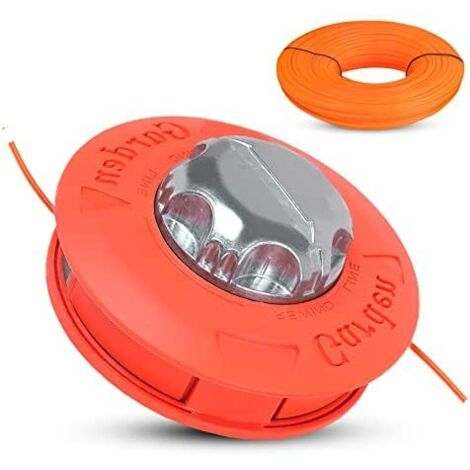 Bobine Fil Tete debroussailleuse Universelle M10 X 1,25 avec 2,4mm x 15m Nylon -