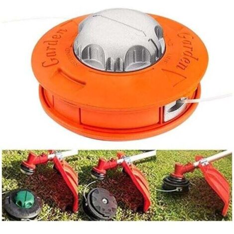 Bobine Fil Tete debroussailleuse Universelle M10 X 1,25 avec 2,4mm x 2m Fil Nylon-Crezuo