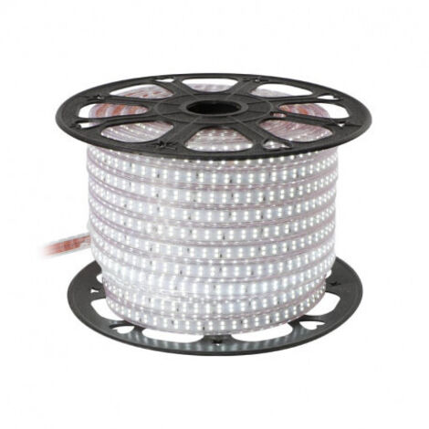 Bobine LED 5050 AC220/240V 10W/m 1010lm/m 120° 50m Étanche IP65 - Blanc Naturel 4000K