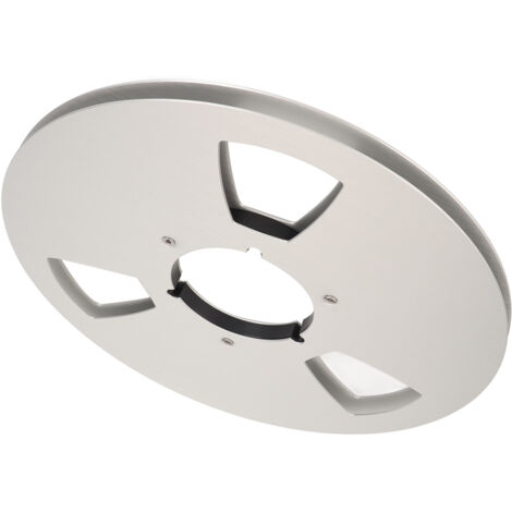 Bobine magnétique aluminium 1/4 pouce 10 pouces, 3 trous, compatible système Nab, argenté.