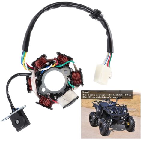 Bobine magnétique stator GY6 C110-6, Accessoire de remplacement jaune AC pour moto tout terrain