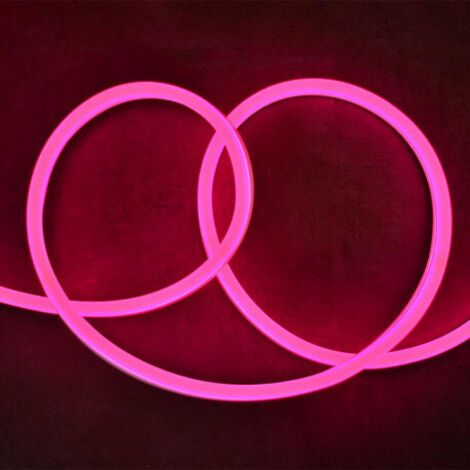 BOBINE NEON FLEX 50M 8W/M 27 X 15MM ROSE IP65 + ALIM MIIDEX VISION-EL 749808