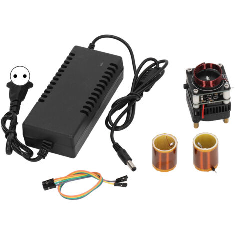 Bobine Plasma Haute Fréquence DIY pour Démonstration de Flamme Électronique, 36-48V DC avec Prise UE AC100-240V