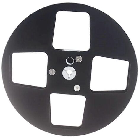 Bobine réceptrice en aluminium de 7 pouces pour magnétophones à bobines (noire)