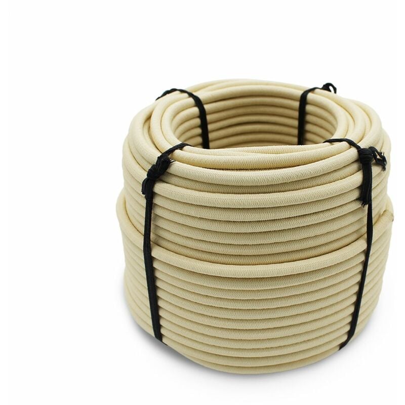 Bobine, rouleau de tendeur élastique - 25 mètres x 6 mm - Beige Linxor