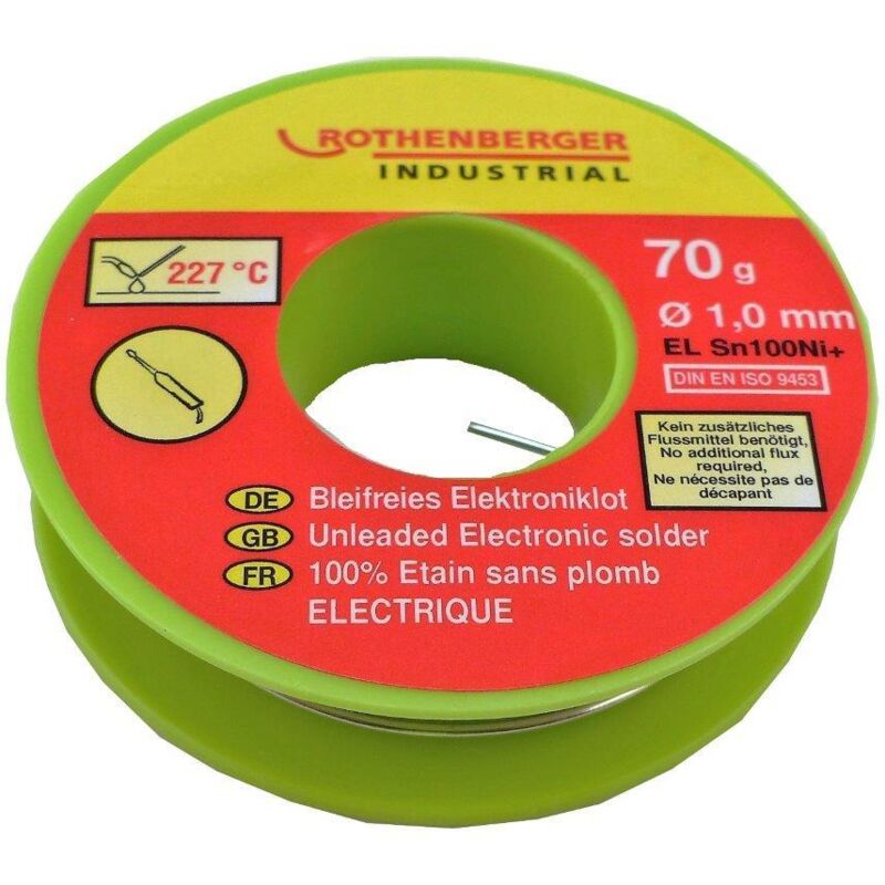 Rothenberger - Bobine étain électronique 1 mm, 200 g.