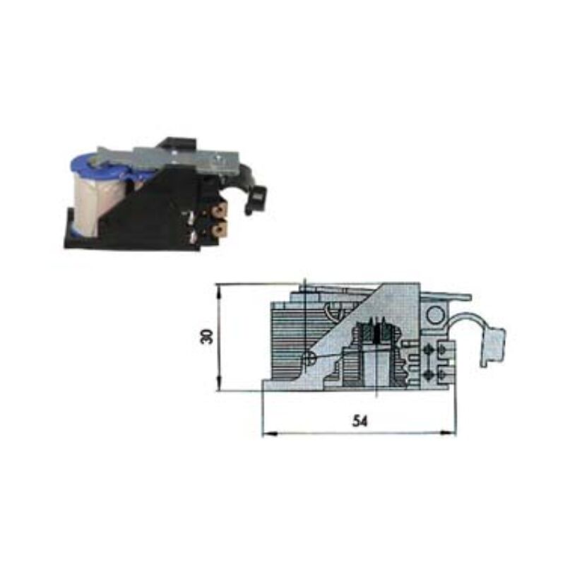 Image of Cisa - Bobine tensione 12v per serratura elettrica 07118 - sx (07118002) 1 pezzi