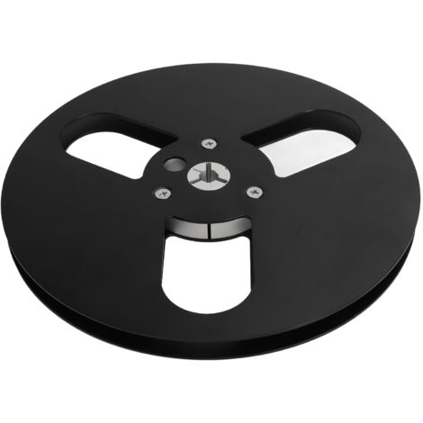 Bobine universelle 1/4" 7 pouces en aluminium pour bande magnétique, pièce pour ouverture de disque système Nab noir