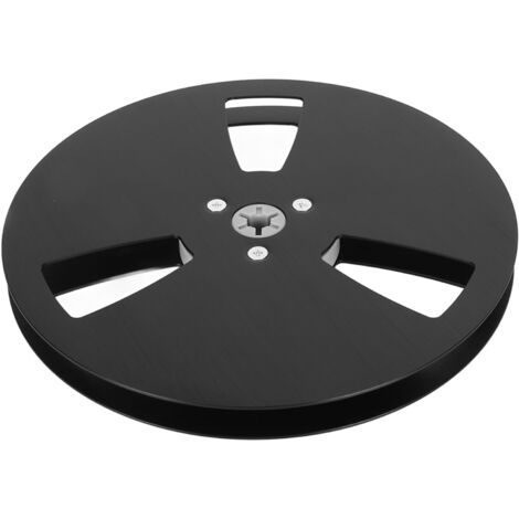 Bobine Vide 1/4 Pouce 7" 3 Trous Alliage Aluminium Universelle pour Machine à Ouverture Bobine de Récupération Noire