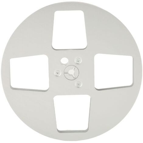 Bobine Vide 1/4 Pouce 7" 4 Trou Alliage Aluminium pour Machine à Enrouleur NAB Argenté Pièce Détachée