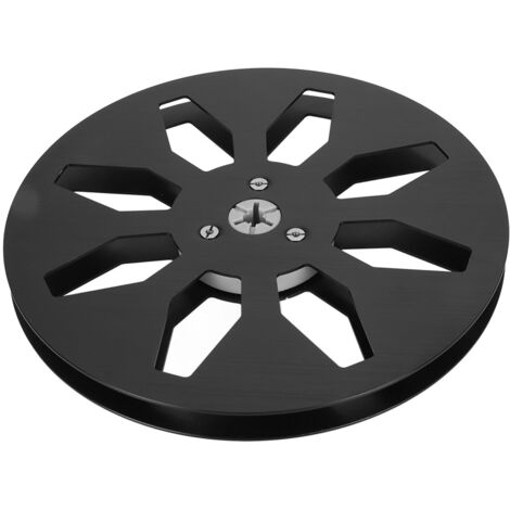 Bobine Vide 1/4 Pouce 7" 8 Trou Alliage Aluminium Universel Machine à Ouverture Bobine de Récupération Noir
