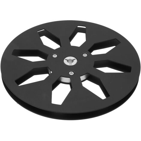 Bobine Vide 1/4 Pouce 7" en Alliage d'Aluminium 8 Trous pour Machine à Ruban Sonore Universelle, Noir
