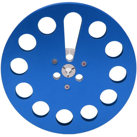 Bobine Vide Universelle 1/4 7 Pouces avec 11 Trou Anti-Vent pour Enregistrement Bleu