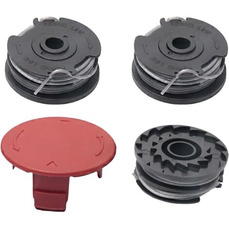 Bobines de fil pour coupe-bordure Bosch ART 36-36 LI, ART24/24+, 27/27+, 30/30+, bobine rechange F016800351 (3 bobines +1 couvercle bobine) -