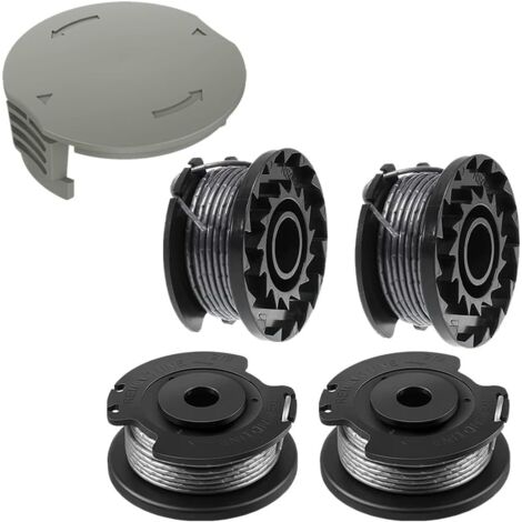 Bobines de fil pour Débroussailleuse Compatible avec Bosch EasyGrassCut 23 26 18,18-26, 18-230, 18-260 (4 Bobine Fil Coupe Bordure,1 Couvercle)