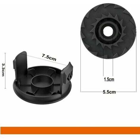 Bobines de rechange pour coupe-bordures Bosch EasyGrassCut 18, 23 et 26 (références Bosch F016800569 et F16800385) - Lot de 4
