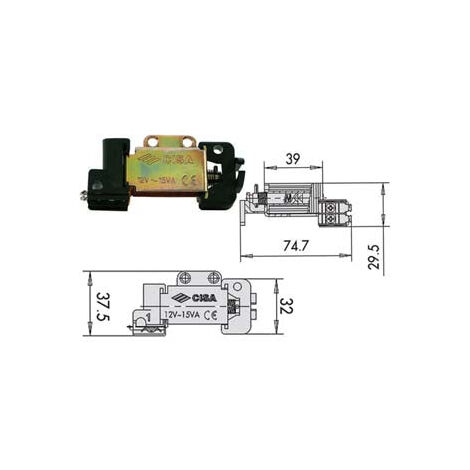 Bobines de tension 12V pour serrure électrique 07025 00