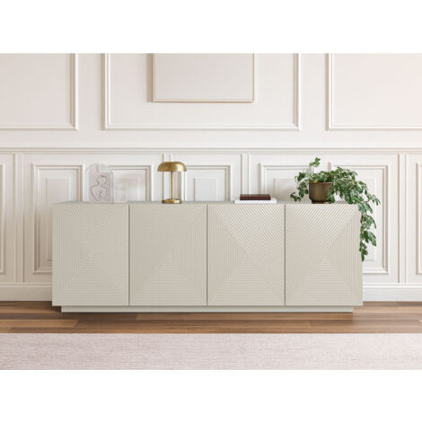 BOBOCHIC - Buffet 4 portes 200 cm ALICE Beige