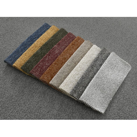 BOBOCHIC - Canapé droit fixe 4 places VOLTAIRE assise profonde tissu chiné   Gris foncé