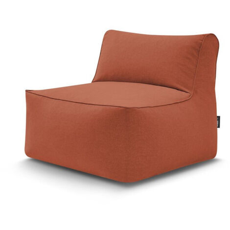 BOBOCHIC - Chauffeuse 1 place sans accoudoir pour canapé de jardin modulable RIVIERA   Orange