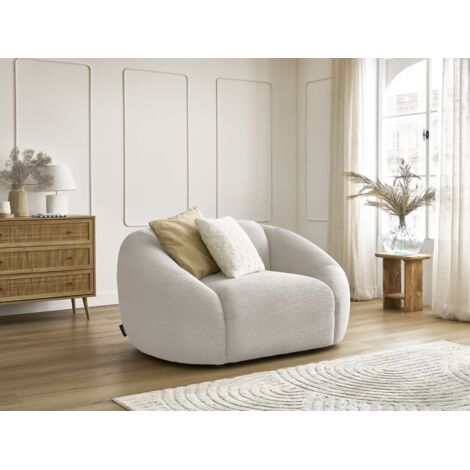 BOBOCHIC - Fauteuil TINA velours côtelé   Beige