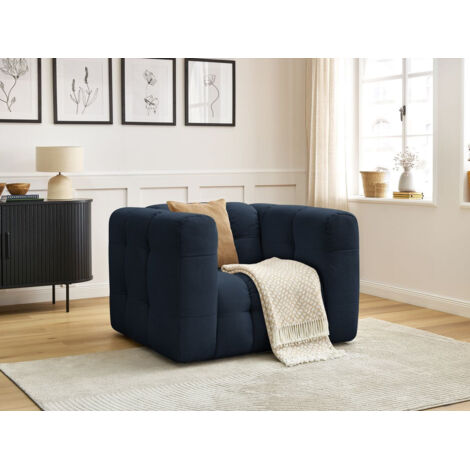 BOBOCHIC - Fauteuil ULYSSE   Bleu foncé