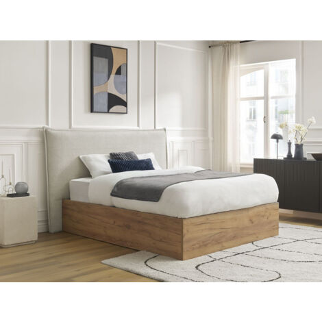 BOBOCHIC - Lit coffre CHARLIE  160x200 Beige
