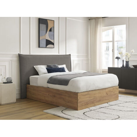 BOBOCHIC - Lit coffre CHARLIE  160x200 Taupe