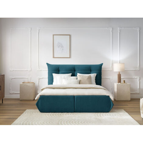 BOBOCHIC - Lit coffre CLOTHILDE  140x190 Bleu