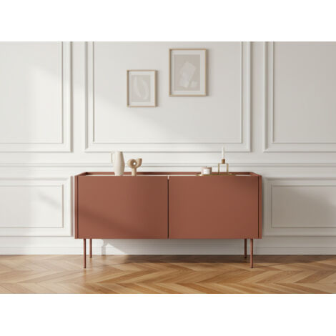 BOBOCHIC - Meuble TV 2 portes 120 cm ATLAS   Rouge