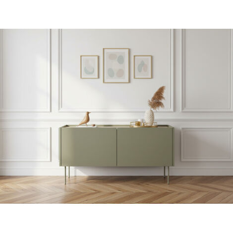 BOBOCHIC - Meuble TV 2 portes 120 cm ATLAS   Vert