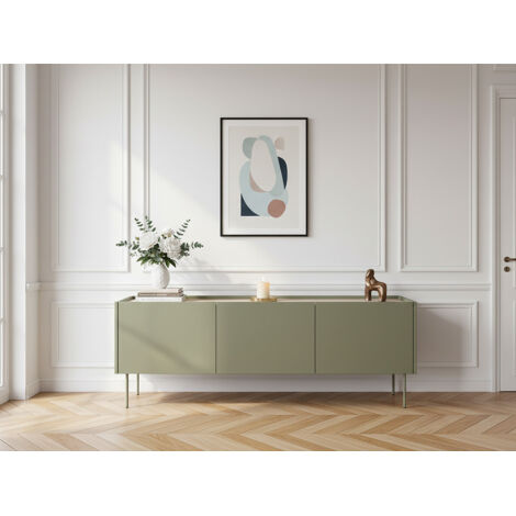 BOBOCHIC - Meuble TV 3 portes 170 cm ATLAS   Vert