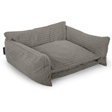 BOBOCHIC - Panier pour chien PLUTO velours côtelé L (84 cm) Taupe