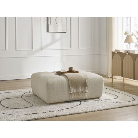BOBOCHIC - Pouf ANAKIN tissu texturé   Beige