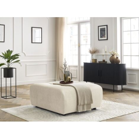 BOBOCHIC - Pouf ARSENE tissu velours Beige