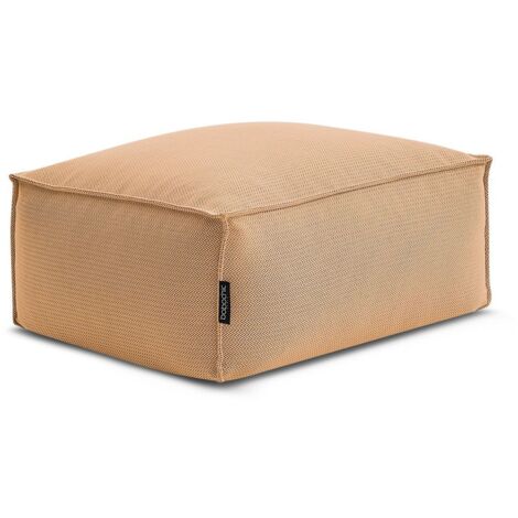 BOBOCHIC - Pouf avec bâche de protection pour canapé de jardin modulable BIARRITZ   Orange
