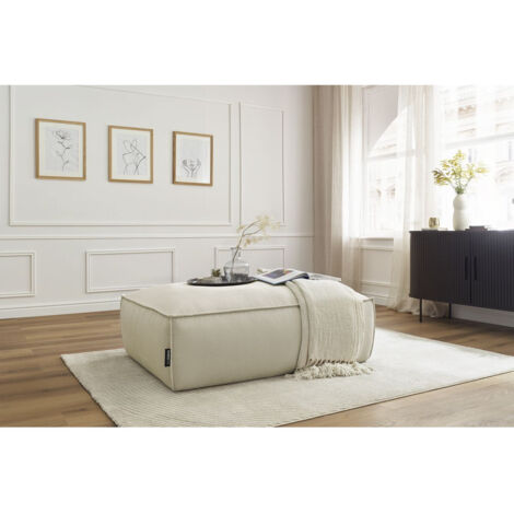 BOBOCHIC - Pouf BOHEME velours côtelé Beige