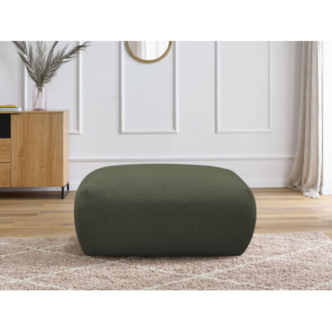 BOBOCHIC - Pouf carré VOLTAIRE tissu chiné   Vert