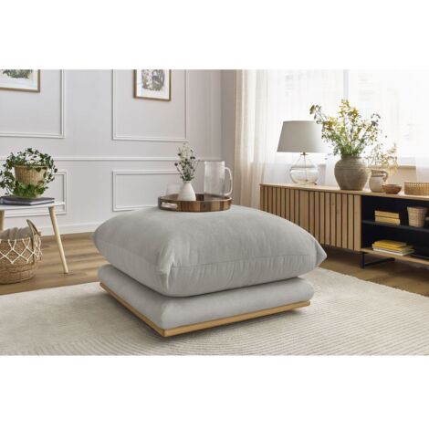 BOBOCHIC - Pouf ERNEST   Gris clair