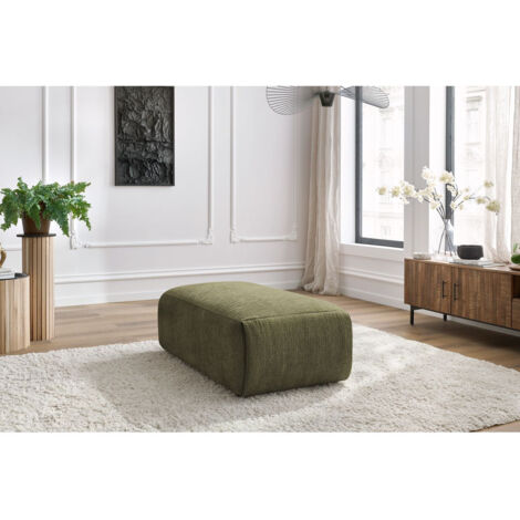 BOBOCHIC - Pouf petit JEANNE tissu texturé   Vert
